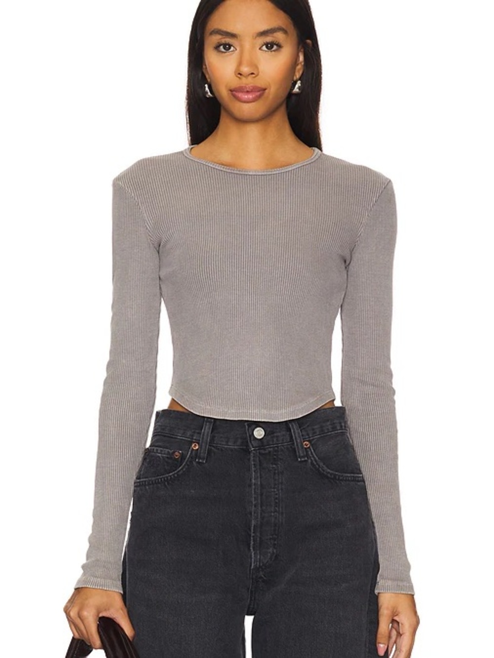 NWT Long Sleeve Ribbed Crop Top - Agolde Nova Tee